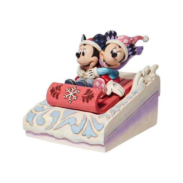 Disney Tradition "Minnie & Mickey Sledding" figur