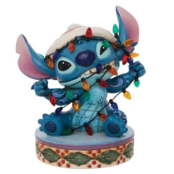 Disney figur "Stitch Wrapped in lights" figur