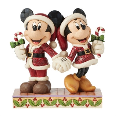 Disney Traditions Mickey & Minnie Candy Canes figur