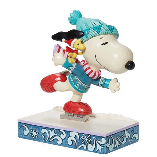 Disney Tradition "Snoopy & Woodstock Ice Skating" figur