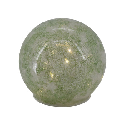 Ball glas kuppel grøn - flere str.