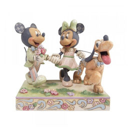 Disney Tradition "Spring Mickey, Minnie and Pluto" figur