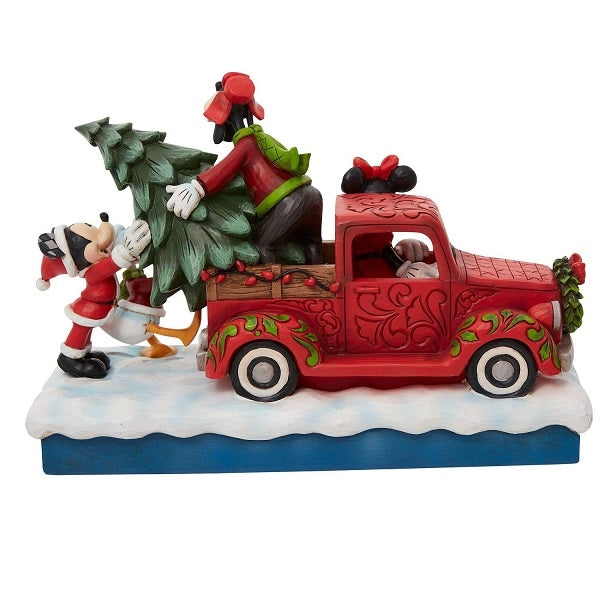 Disney Tradition "christmas tree and red truck" figur