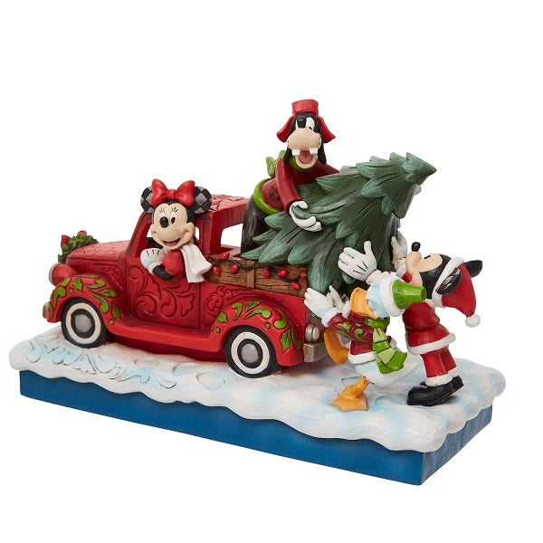 Disney Tradition "christmas tree and red truck" figur